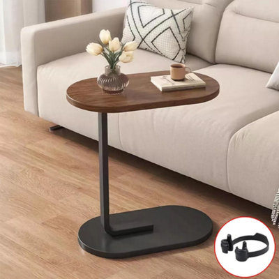  - C-Shaped Compact Sofa Side End Table Coffee Laptop Table