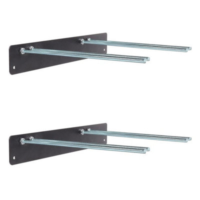  - 2X Garden Tools Rack Organizer Garage Basement Workshop Hammer Bike Storage Rack