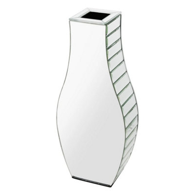  - Small Flower Vase Mirrored Vases With Bling Silver Crushed Diamond Home Decor