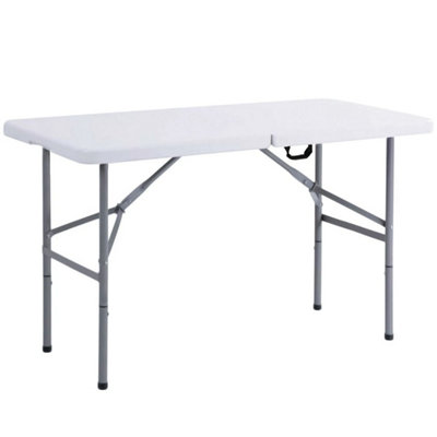  - Catering Camping Heavy Duty Folding Trestle Table Picnic Bbq Party  6Ft Folding Table