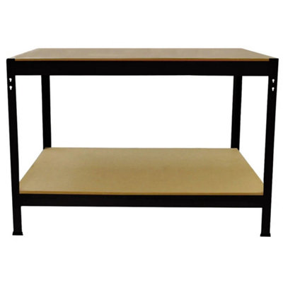  - Heavy Duty Diy Workbench Table Garage Shelving Tools Metal Storage Workbenches