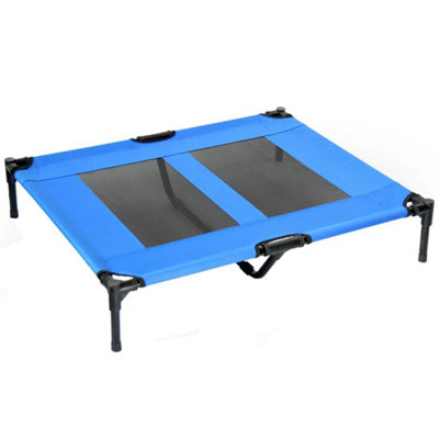 - Large Elevated Dog Bed Pet Cat Mesh Raised Camping Cot Indoor