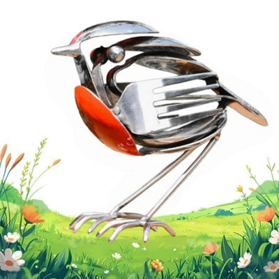 - Sheremart Hopewings Bird  Robin Scrap Metal Art Sculpture Metal Art Sculpture