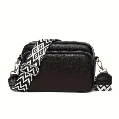  - Women Ladies Shoulder Bag Cross Body Messenger Bag Black