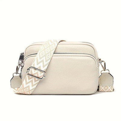  - Women Ladies Shoulder Bag Cross Body Messenger Bag White