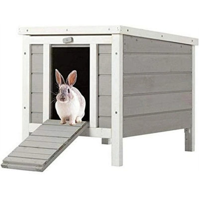  - Rabbit Hutches Hide House For Rabbit Playpen Enclosure Run Runs Tortoise Grey Hide