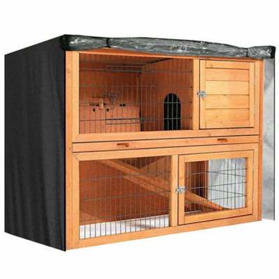  - 48" Rabbit Hutch Cover Waterproof Large Double Garden Pet Bunny Cage Covers