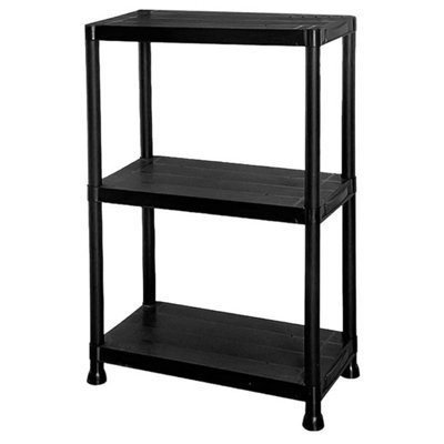  - Tier Plastic Shelving Home Storage Unit Shelves Racking Garage Organiser 4 Tier Shelf