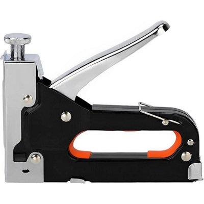  - Staple Gun Heavy Duty Tacker Upholstery Stapler Fabric Wood Craft 100Pc Staples
