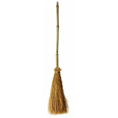  - Witches Broom Full Size Broomstick Besom Halloween Witch Prop Decor Party 100Cm