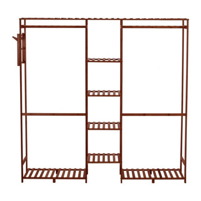  - Clothes Rail Rack Heavy Duty Garment Hanging Display Stand Shelves