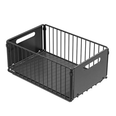  - 2 Packs Kitchen Cabinet Pull Out Slide Drawer Tray Rack Shelves
