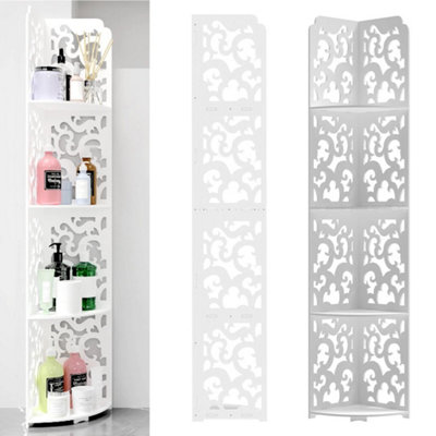  - Shelving Corner Shelves 4 Tier Living Room Bedroom Decorative Furniture Rack