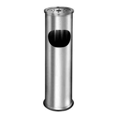  - Free Standing Ashtray Cigarette Stand Stainless Steel Outdoor Dust Rubbish Bin