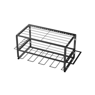  - Power Tool Organizer Wall Mount Heavy Duty Metal Storage Rack Garage Workshop