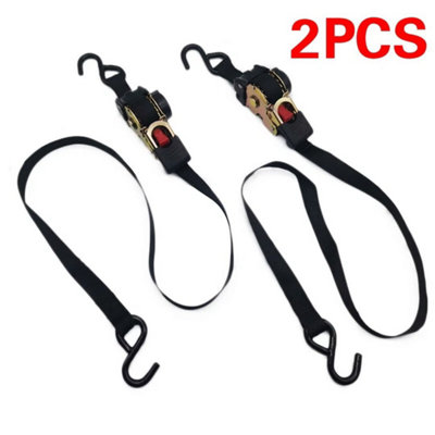  - 2 X Sealey Auto Retract Ratchet Tie Down Straps 600Kg Capacity