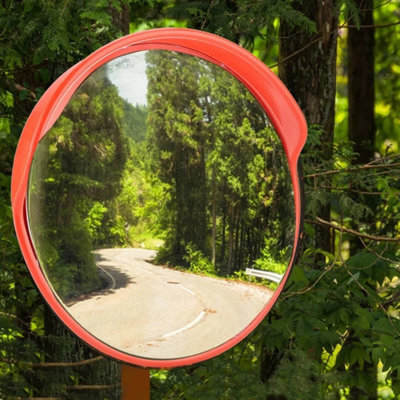  - Wide Angle Security Curved Convex Road Mirror Traffic Driveway Safety 60Cm