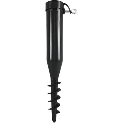  - Heavy Duty Metal Ground Spike Skrew In Parasol Airer Rotary Washing Line Stands Plastic Screw In Ground Spike