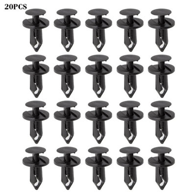  - 20X Clips For Vauxhall Gm Engine Undertray Retainer Fastener Black Plastic