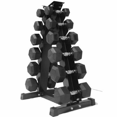  - 6 Pair Vertical Dumbbell Rack Stand Heavy Duty Home Gym Storage