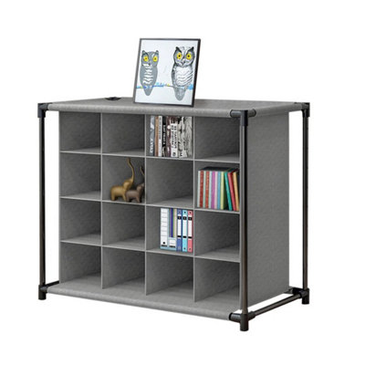  - 16 Girds 4 Tier Shoe Cabinet Footwear Rack Entrance Storage Holder Display Stand