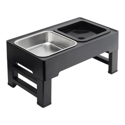  - Dog Bowl Pet Feeding Dish Cat Food Bowls Dog Elevated Feeder Folding Legs Raised
