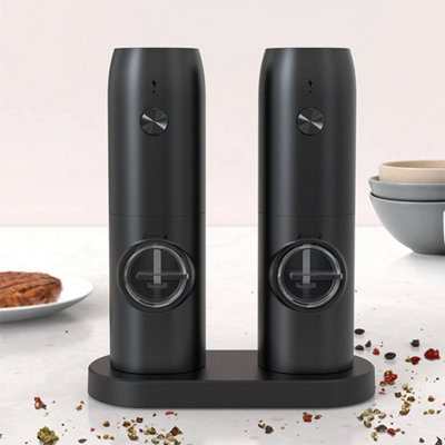  - 2X Electric Salt & Pepper Grinder-Rechargeable Mills With Adjustable Coarseness