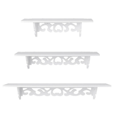  - Set Of 3 Floating Wall Shelves Storage Display Shelf Wall