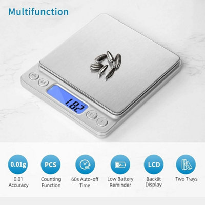  - Digital Scale 0.1G To 1000G High-Precision Weighing Kitchen Scale