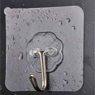  - 1Pc Hook  Strong Self Adhesive Hook Sticky Hooks Heavy Duty Wall