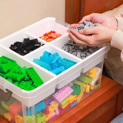  - 16L Craft Organizers And Storage Box With Removable Tray