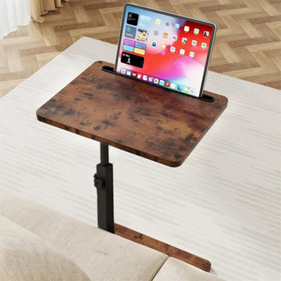  - Height Adjustable 360D Swivel Sofa Table ,c-Shaped Side