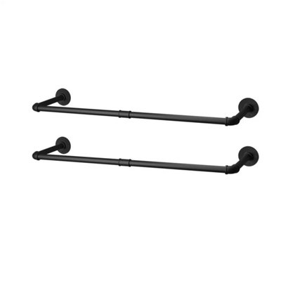  - 2X Extra Strong Industrial Pipe Rack Clothes Rail