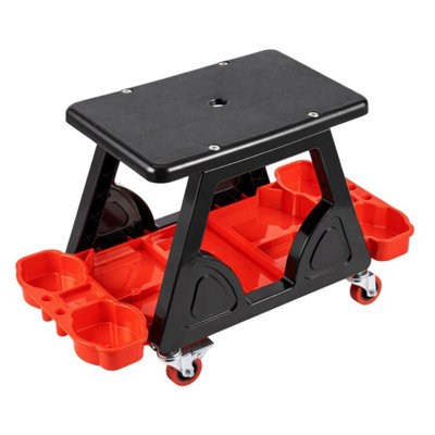  - Heavy Duty Rolling Workbench Mechanics Stool With Wheels