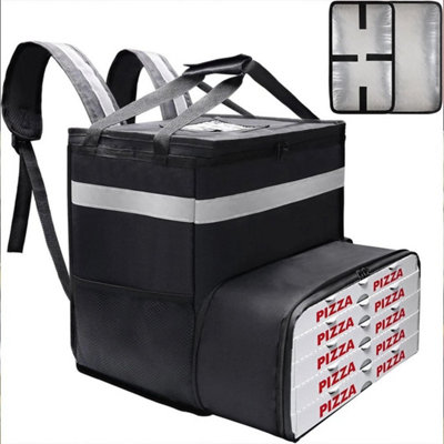 B&Q Food Delivery Backpack Large Pizza Bag Insulated Thermal Pizza Bag For Uber Eats