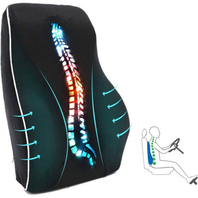  - Lumbar Support Pillow For Office & Gaming Chair Car Lumbar Pillow Ergonomic Back