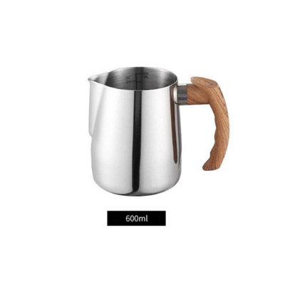  - 600Ml Milk Frother Jug For Coffee Machine 304 Stainless Steel Frothing Cup