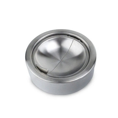  - Round Spinning Ashtray With Ashtray Lid Stainless Steel Cigarette Ash Collector