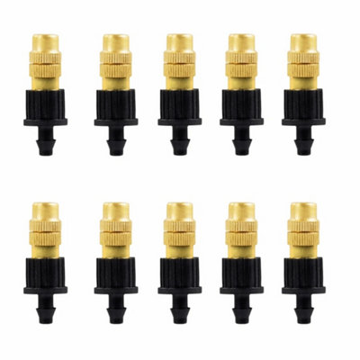  - Set 2 10Pcs Adjustable Misting Nozzles Garden Irrigation Sprayers Atomizer Nozzle