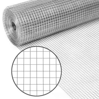  - Galvanized Welded Wire Mesh Cage Fence Garden Chicken Rabbit Mesh 90Cmx10M Roll