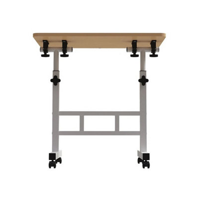  - Adjustable Height And Angle Laptop Table Stand Foldable Rolling Computer Desk