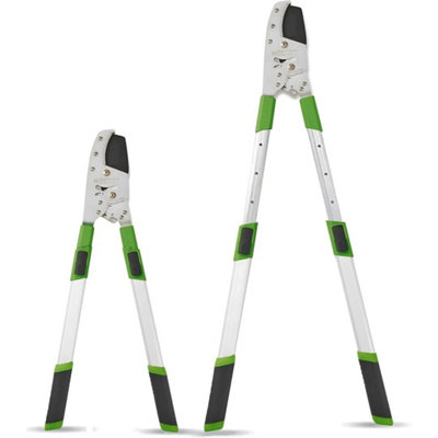  - Ratchet Tree Anvil Lopper Extendable Handles Garden Tree Branch Cutter Pruner