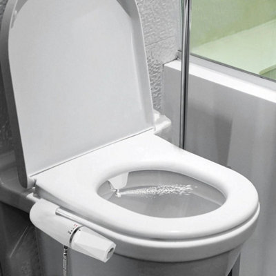  - Bidet Toilet Seat Attachment Self Cleaning Dual Nozzle Bathroom Water Spray