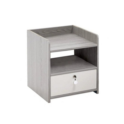  - 1 Drawer Wood Bedside Drawer Storage Nightstand