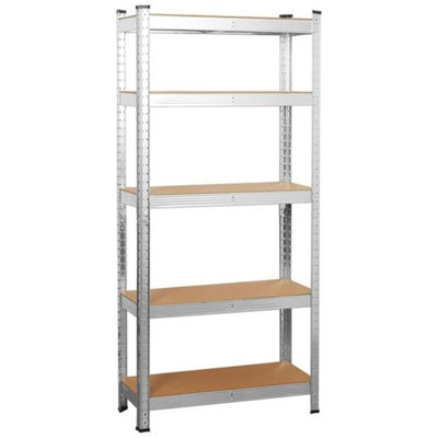  - 1 Rack 5 Tier Boltless Galvanised Steel Shelving