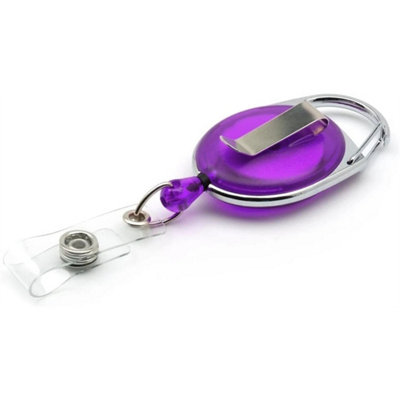  - Lanyards Id Card Holders Breakaway Detachable Neck Strap Card Holder 4Pc Combo Purple