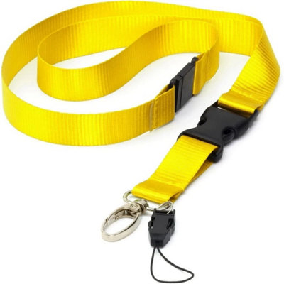  - Lanyards Id Card Holders Breakaway Detachable Neck Strap Card Holder 4Pc Combo Yellow