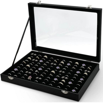  - Pin Display Case Medal Storage Badge Box Jewelry Case Chest Collectable Clear