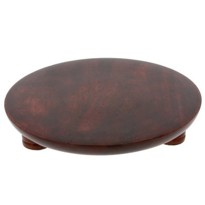  - Chapati Board Wooden Roti Rolling Board Chakla Puri Dough Pastry Kitchen Round 25Cm