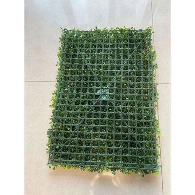  - 6Pcs Plant Artificial Mat Greenery Wall Hedge Grass Fence Foliage Panel Decor